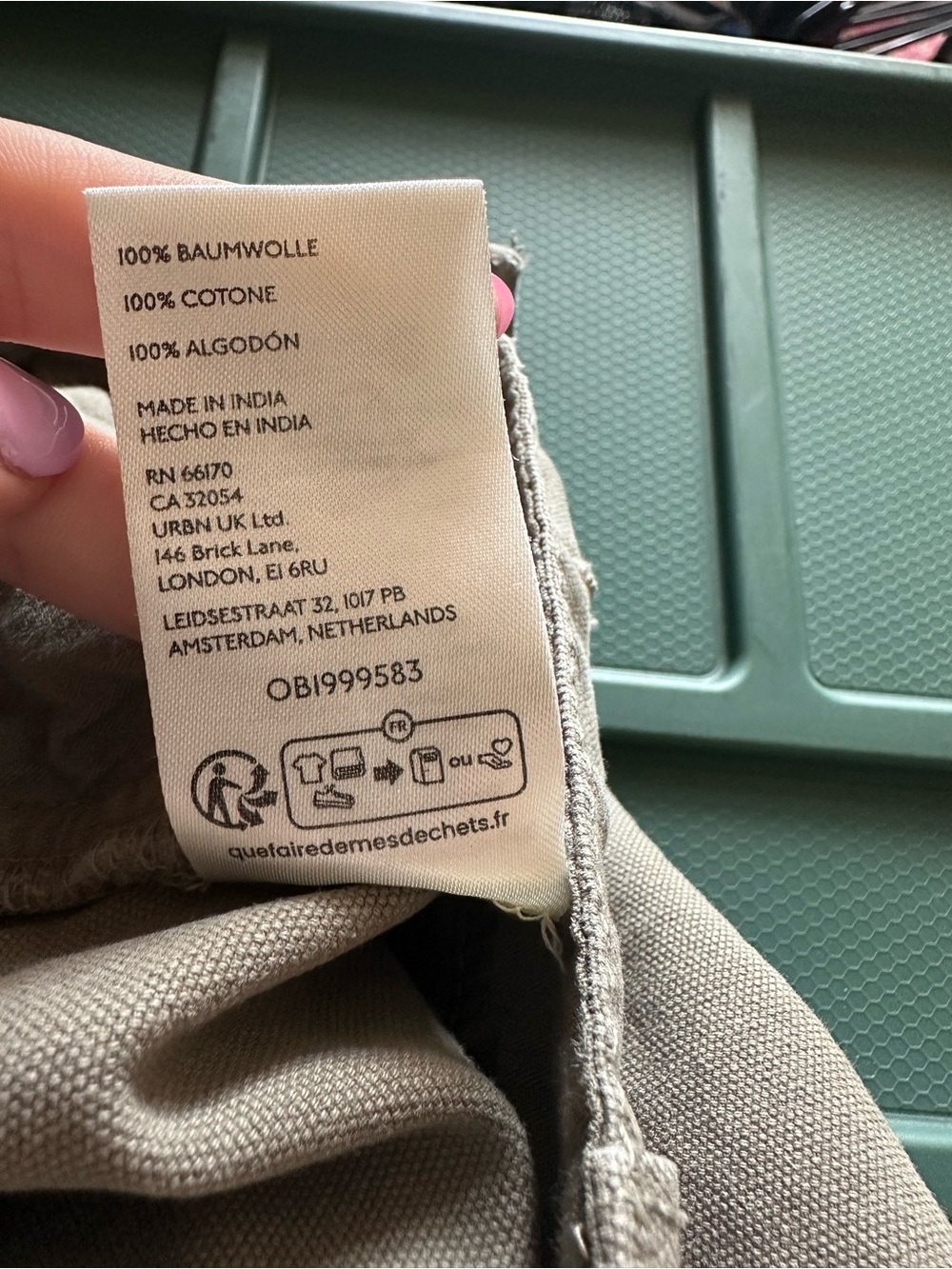 We the free barrel low slung pants army green size medium - Picture 4 of 9